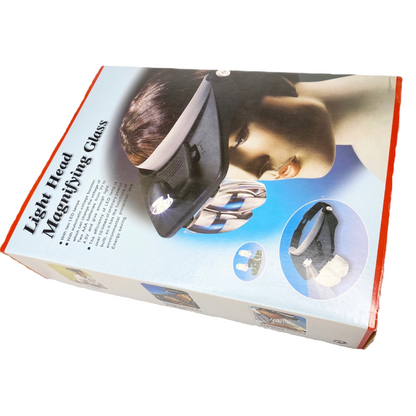Magnifier: Head Magnifier w/Center LED Lights - SofTap