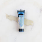 SofTap permanent makeup pigment Pearl tube with color swatch on marble background