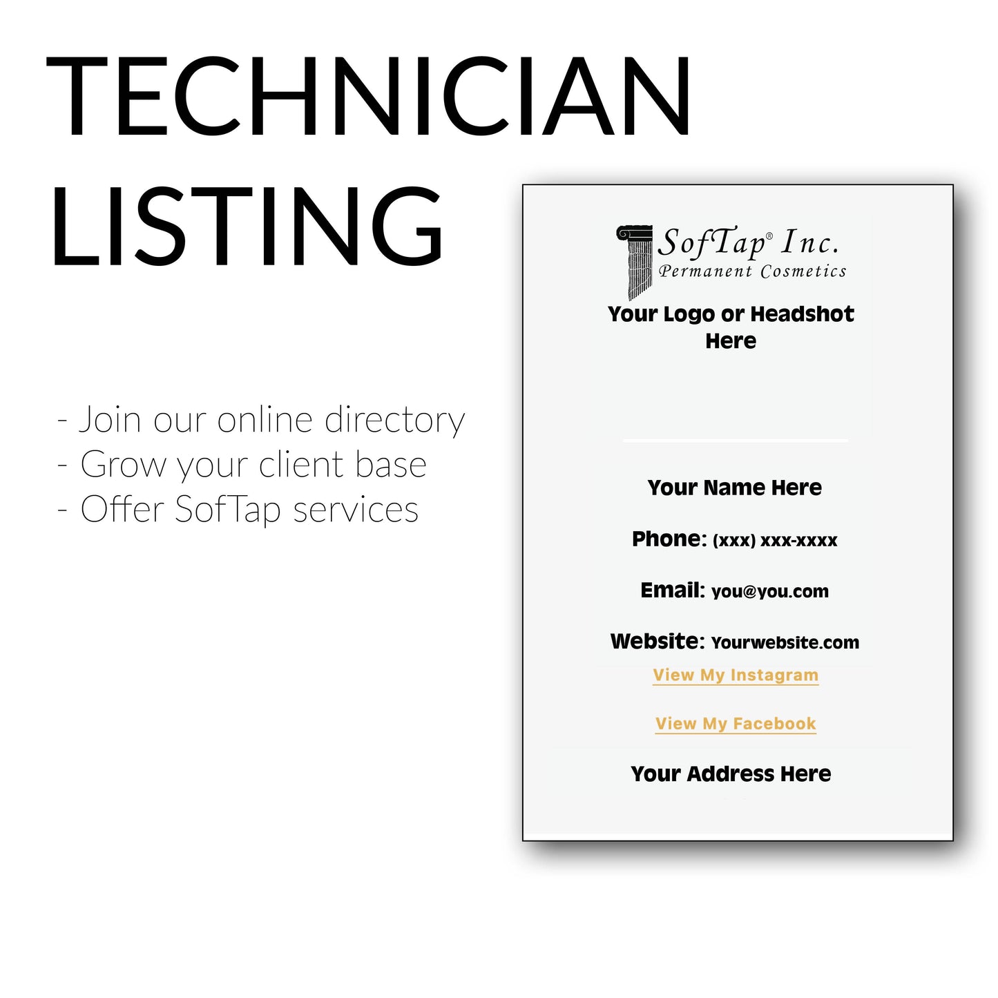 Technician Listing (Subscription)